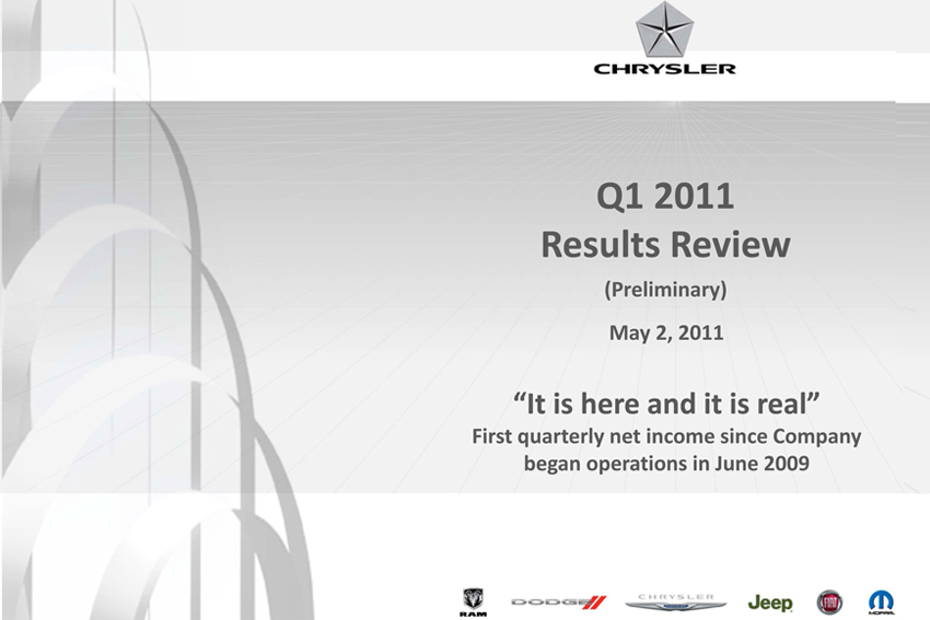001 Chrysler Group Llc Resultats 2010