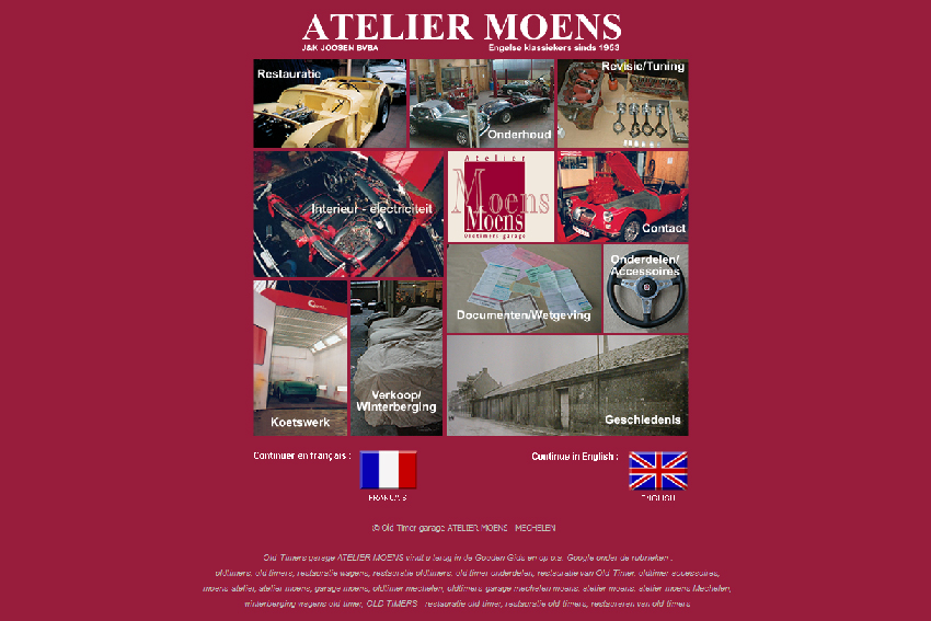 Atelier Moens, Oldtimers-garage