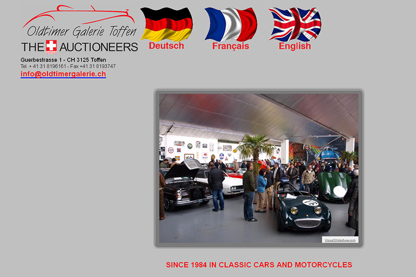 Oldtimer Galerie Toffen, exposition et ventes aux enchères