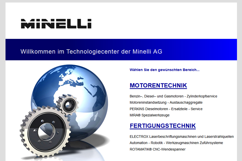 Minelli AG sont des spécialistes en reconditionnements de moteur, pont et boîte à vitesses.