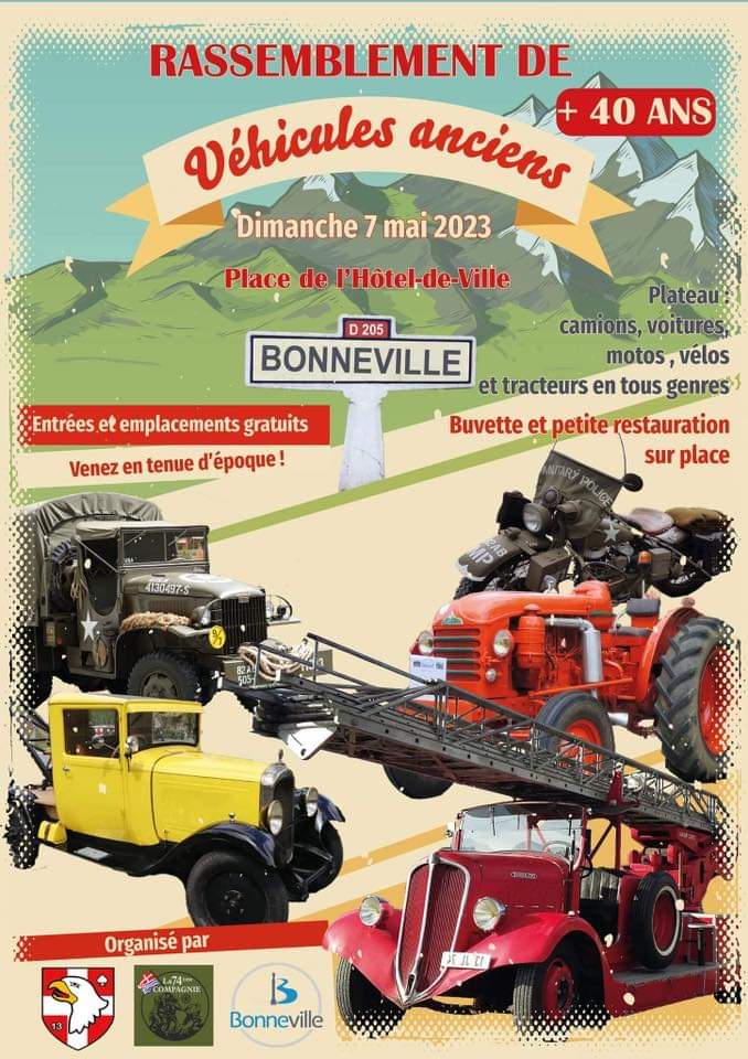 Rassemblement de véhicules anciens de Bonneville 2023