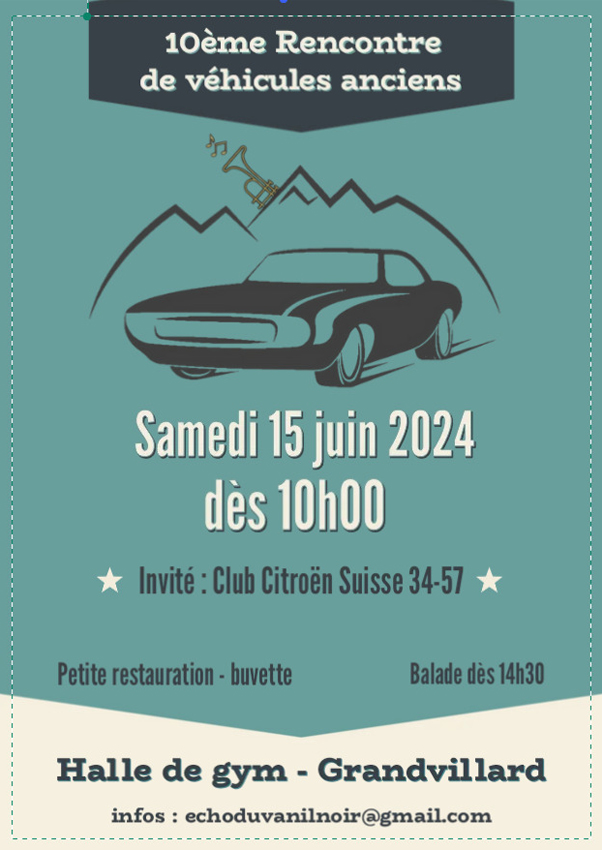 Rencontre de véhicules anciens Grandvillard 2024