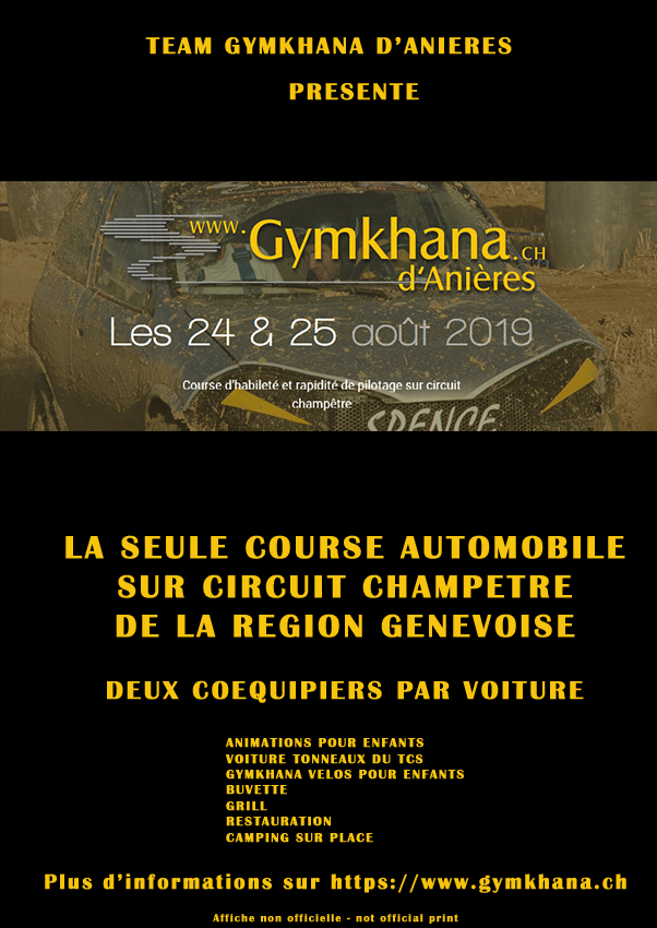 Gymkhana Anieres 2019