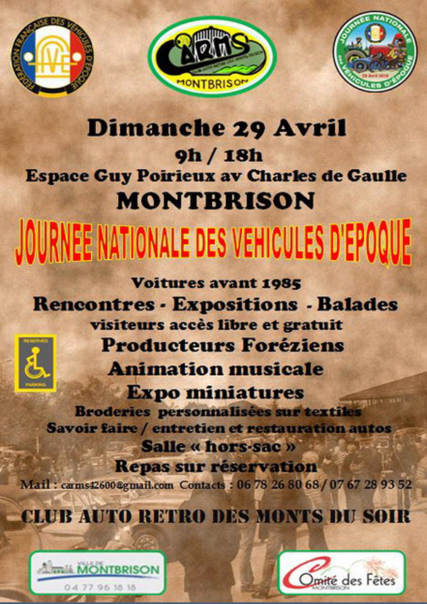 Journee Nationale Vehicules Epoque Montbrison 2018