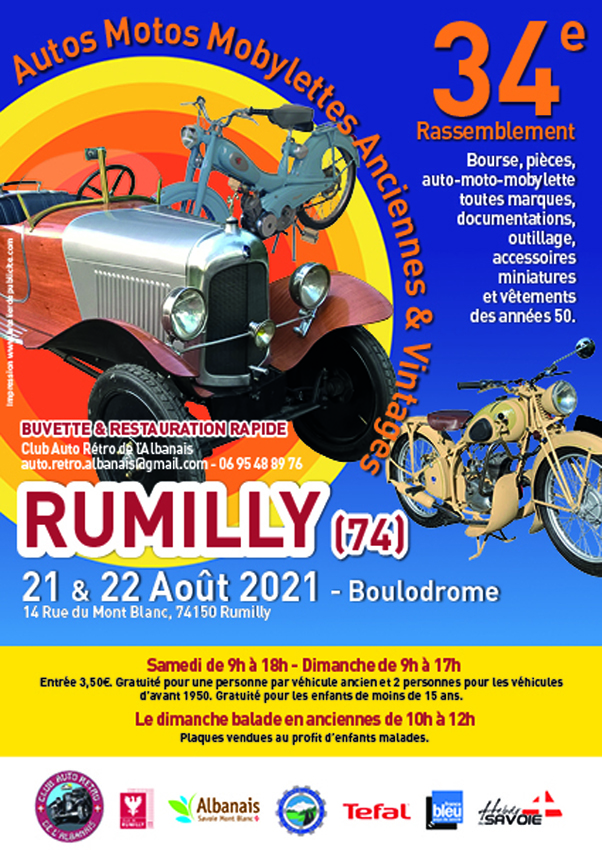 Rassemblement Auto Vintage Rumilly 2021