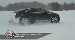 Cadillac ELR testée en conditions hivernales